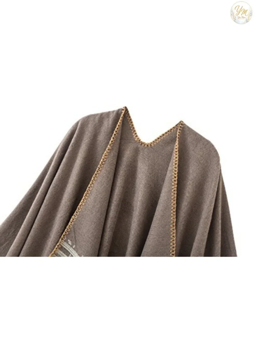 Cozy Oversized Knit Poncho Cape Wrap Ruana Sleeveless Cardigan